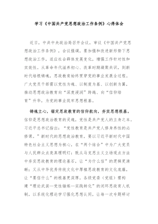 学习《中国共产党思想政治工作条例》心得体会3篇.docx
