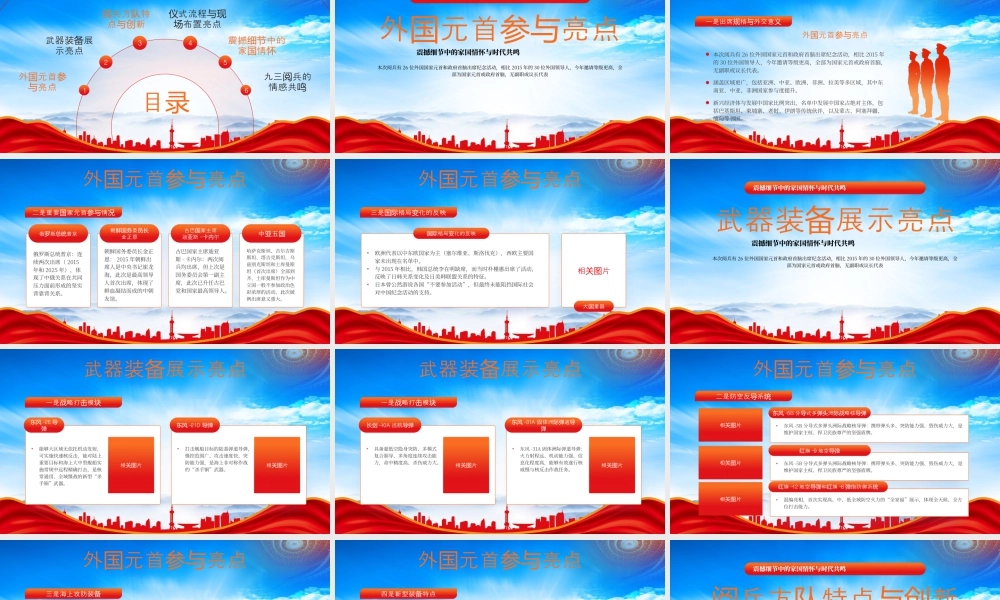 九三阅兵亮点与首次创新全梳理震撼细节中的家国情怀与时代共鸣.pptx