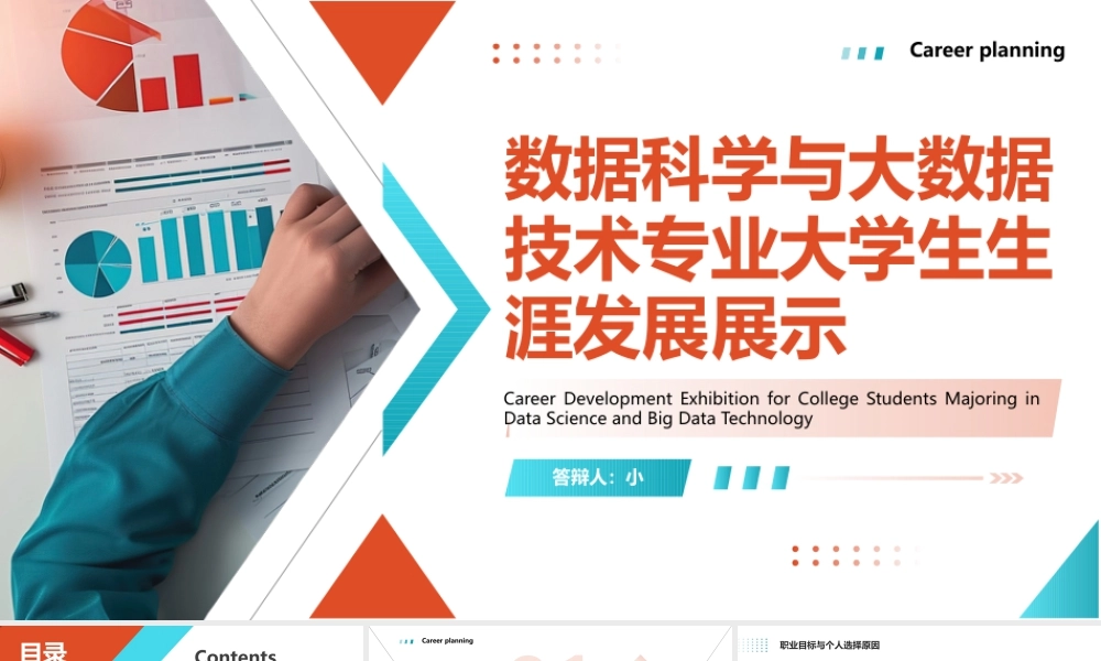 数据科学与大数据技术专业大学生生涯发展展示11.pptx