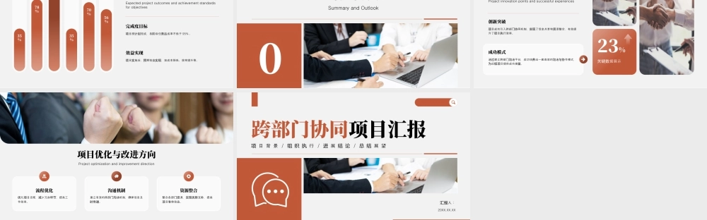 棕色简约跨部门协同项目汇报.pptx