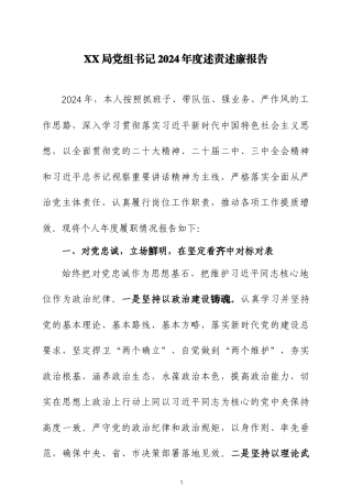 党组书记2024年度述责述廉报告三篇.docx