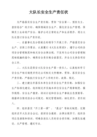 保安大队长安全管理责任状.docx